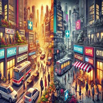 مقایسه دو شهر: شهر هوشمند با سیستم‌های رزرو آنلاین در مقابل شهر سنتی