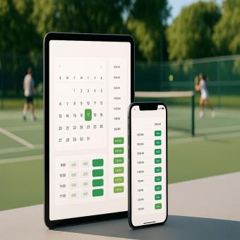 طراحی سایت جامع رزرو آنلاین برای آموزشگاه تنیس و اجاره زمین تنیس